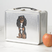Lunch Box Cavalier King Charles Spaniel - Noir et Tan (En situation)