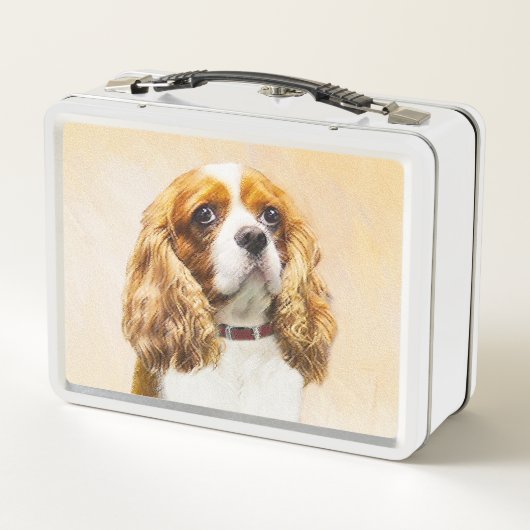 Lunch Box Cavalier Le Roi Charles Spaniel Peinture originale (Dos)