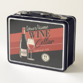 Lunch Box Cave à vin personnalisée Bouteille Salle de dégust (Dos)