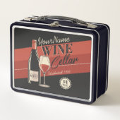 Lunch Box Cave à vin personnalisée Bouteille Salle de dégust (Devant)