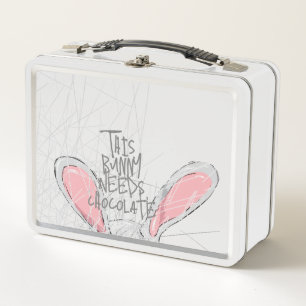 Lunch Box "Ce Lapin A Besoin De Chocolat"   Boîte de chasse 
