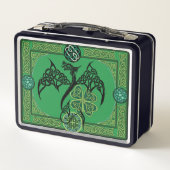 Lunch Box Celtique irlandais de dragon vert (Dos)