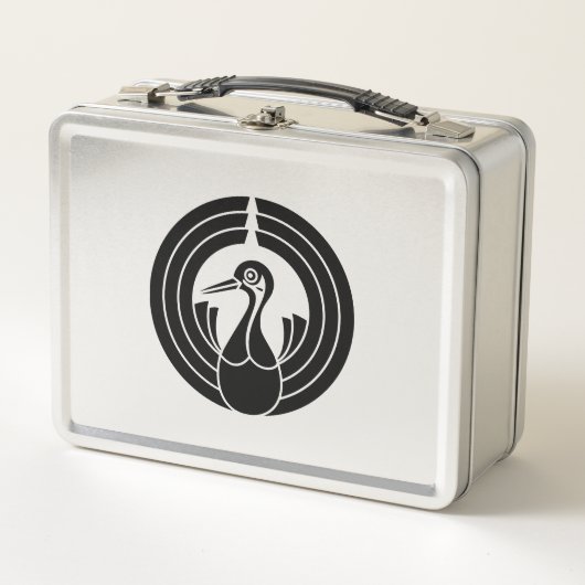 Lunch Box cercle de noshi en forme de grue (Devant)