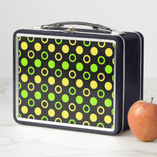 Lunch Box Cercles et Pois de citron et de citron vert par ST