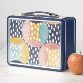 Lunch Box Cercles géométriques aquarelle (En situation)