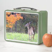 Lunch Box Cerf dans le champ d'automne (En situation)