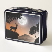 Lunch Box Cerf sous la lune orange (Dos)