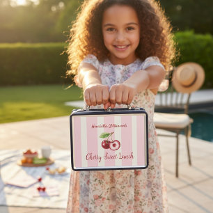 Lunch Box Cerises Douces Rayures enfants
