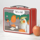 Lunch Box C'Est Beau Mème Drôle Cockatiel Maison Chaotique (En situation)