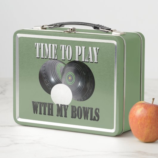 Lunch Box C'Est Drôle De Jouer À Des Boules De Pelouse, À La (En situation)