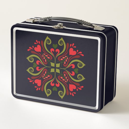 Lunch Box C'est un art motif traditionnel hongrois, (Devant)