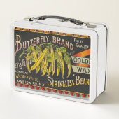 Lunch Box Chaîne Étiquette de haricot Vegetable Pays (Dos)