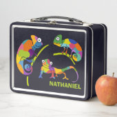 Lunch Box Chameleons Carton mignon Couleurs vives Personnali (En situation)