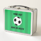 Lunch Box Champ de balle de football cool personnalisé (Devant)