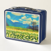 Lunch Box Champ de jonquilles - peinture (Dos)