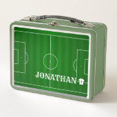 Lunch Box Champ de soccer personnalisé personnalisé (Devant)