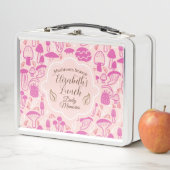 Lunch Box Champignon Lavande Rose (En situation)