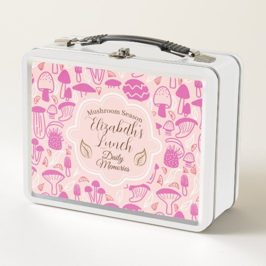 Lunch Box Champignon Lavande Rose (Devant)