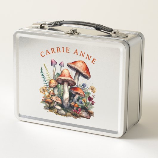 Lunch Box Champignons de forêt enchantés sur mesure (Devant)
