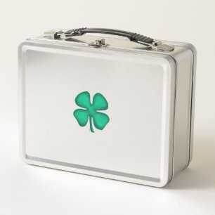 Lunch Box Chance 4 feuilles irlandais Clover inox stylo lunc