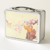 Lunch Box Chanter Chat avec panier à fleurs (Dos)