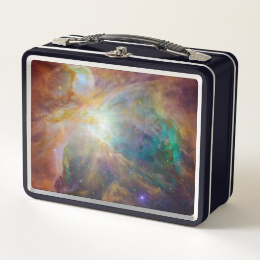 Lunch Box Chaos au coeur du composite Spitzer Hubble Orion (Devant)