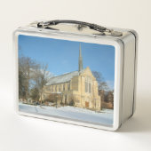 Lunch Box Chapelle Harbison en hiver au Grove City College (Dos)