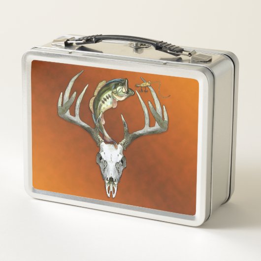 Lunch Box Chasse au cerf de pêche de basse (Dos)