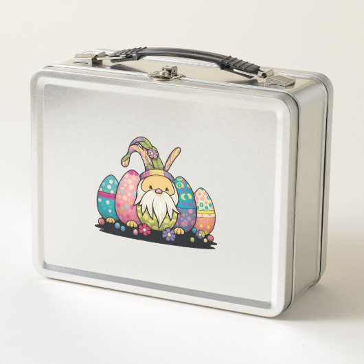 Lunch Box Chasse aux oeufs de Pâques Bunny printemps mignon  (Devant)
