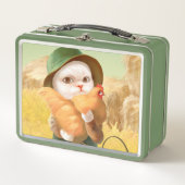 Lunch Box Chat adorable avec Hen à la ferme (Devant)