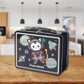 Lunch Box Chat astronaute mignon dans l'espace