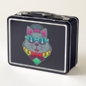 Lunch Box Chat aux échecs avec pièce d'échecs Pawn (Dos)