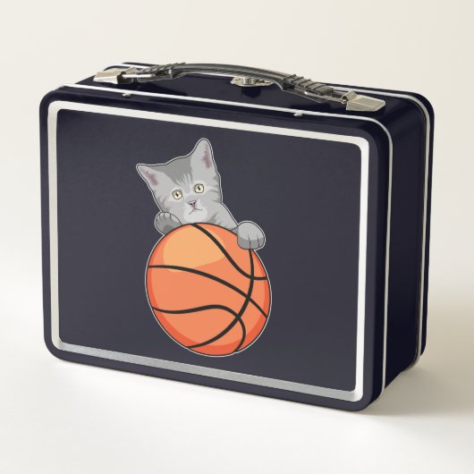 Lunch Box Chat avec basket (Dos)
