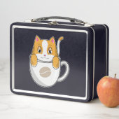 Lunch Box Chat avec café Coupe (En situation)