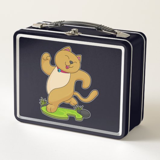Lunch Box Chat avec Choker à l'exécution (Devant)