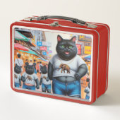 Lunch Box Chat avec des amis en Thaïlande (Devant)