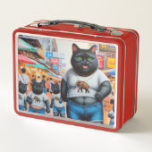 Lunch Box Chat avec des amis en Thaïlande (Dos)