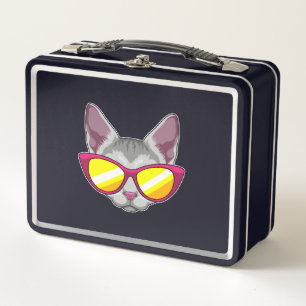 Lunch Box Chat avec lunettes de soleil