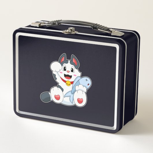 Lunch Box Chat avec poisson (Devant)