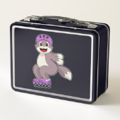 Lunch Box Chat avec roulettes (Dos)