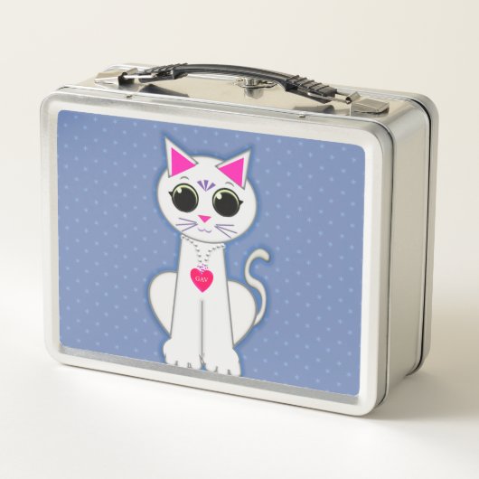Lunch Box Chat blanc mignon (Dos)