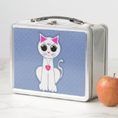 Lunch Box Chat blanc mignon (En situation)