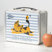 Lunch Box Chat Bleu et Orange - Enfants (En situation)