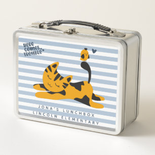 Lunch Box Chat Bleu et Orange - Enfants