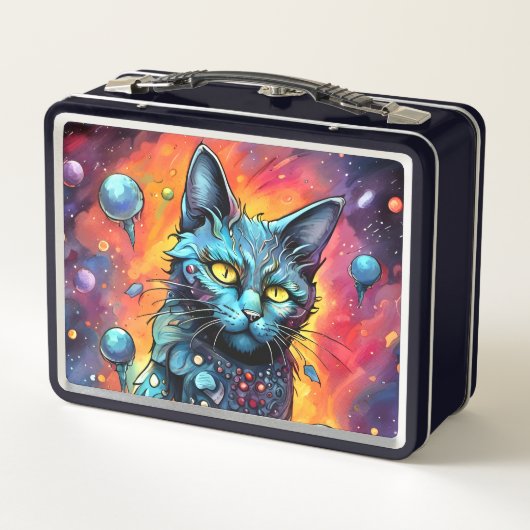 Lunch Box Chat bleu I (Dos)