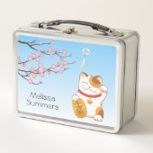 Lunch Box Chat chanceux japonais, Calico Maneki Neko (Devant)