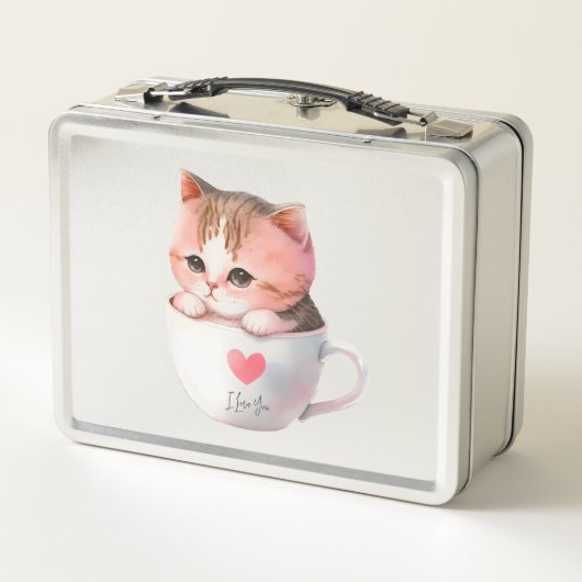 Lunch Box Chat Chibi Rose Pâté Kawaii (Dos)