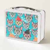 Lunch Box Chat dans le casquette (Dos)