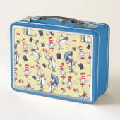 Lunch Box Chat Dans Le Casquette | Motif jaune (Dos)
