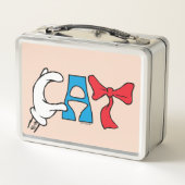 Lunch Box Chat dans le Casquette | Texte de la pièce (Dos)